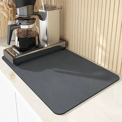 Super Absorbent Anti-slip Coffee Dish Large Kitchen Absorbent Draining Mat