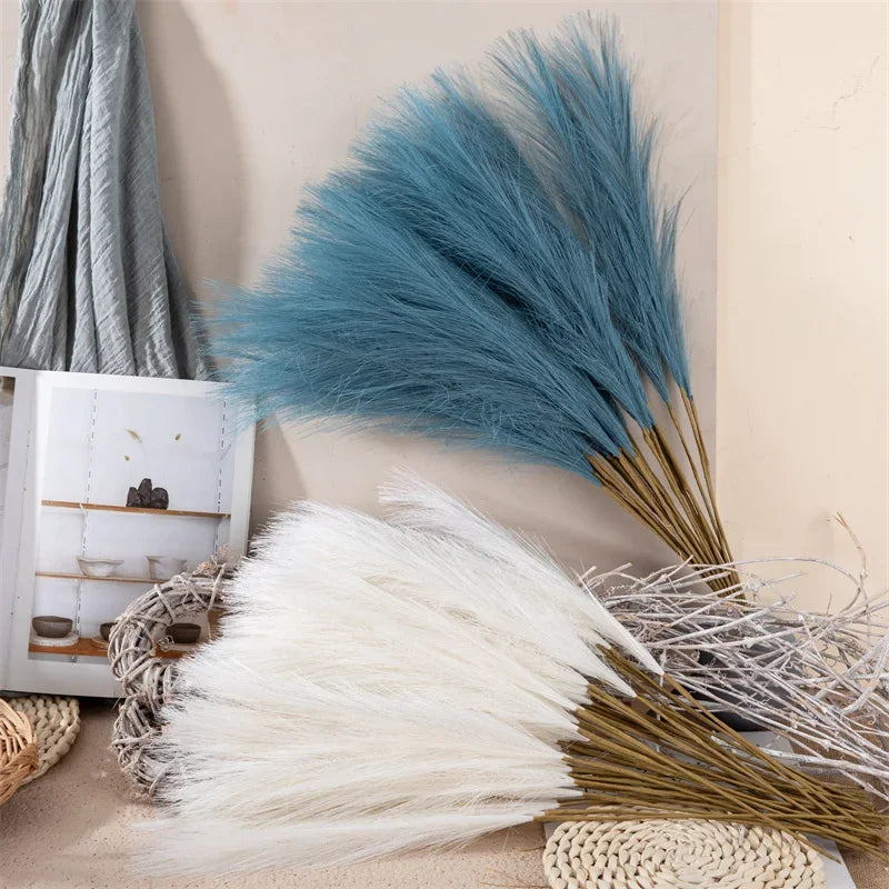 Fluffy Pampas Grass Boho Decor Flower Fake Plant Reed