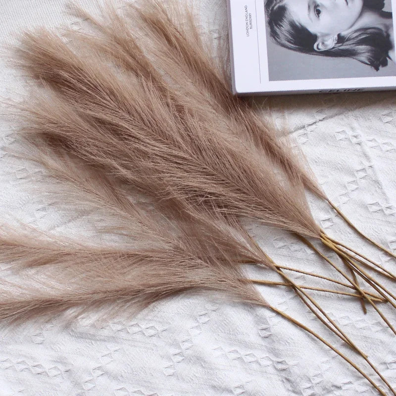 Fluffy Pampas Grass Boho Decor Flower Fake Plant Reed